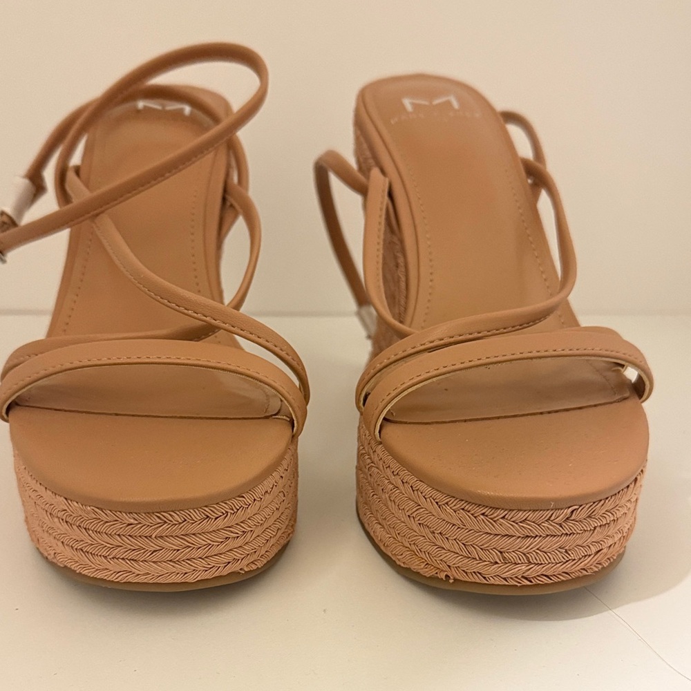 Marc Fisher Tan Platform Sandals